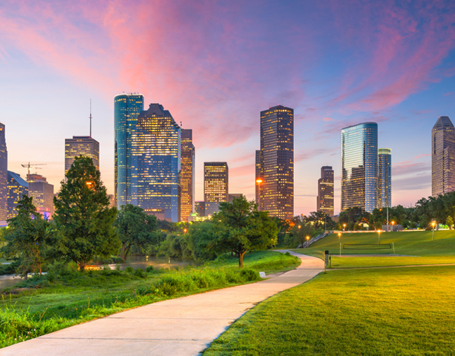 Photo of downtown Houston skyline